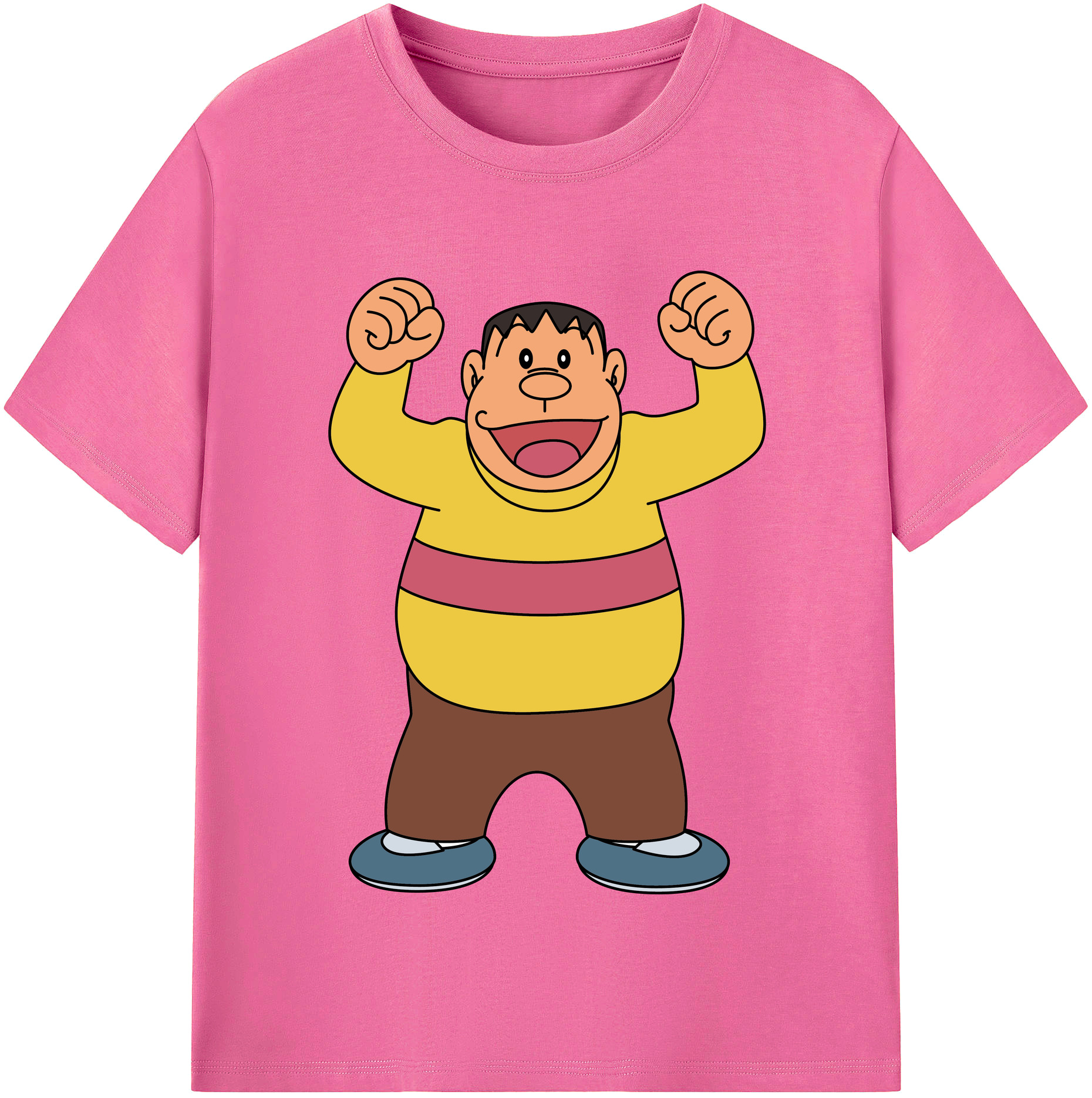 （画像用） ドラえもん 剛田武 Doraemon Gouta Takeshi レディースカジュアルプリントTシャツ（綿100％）